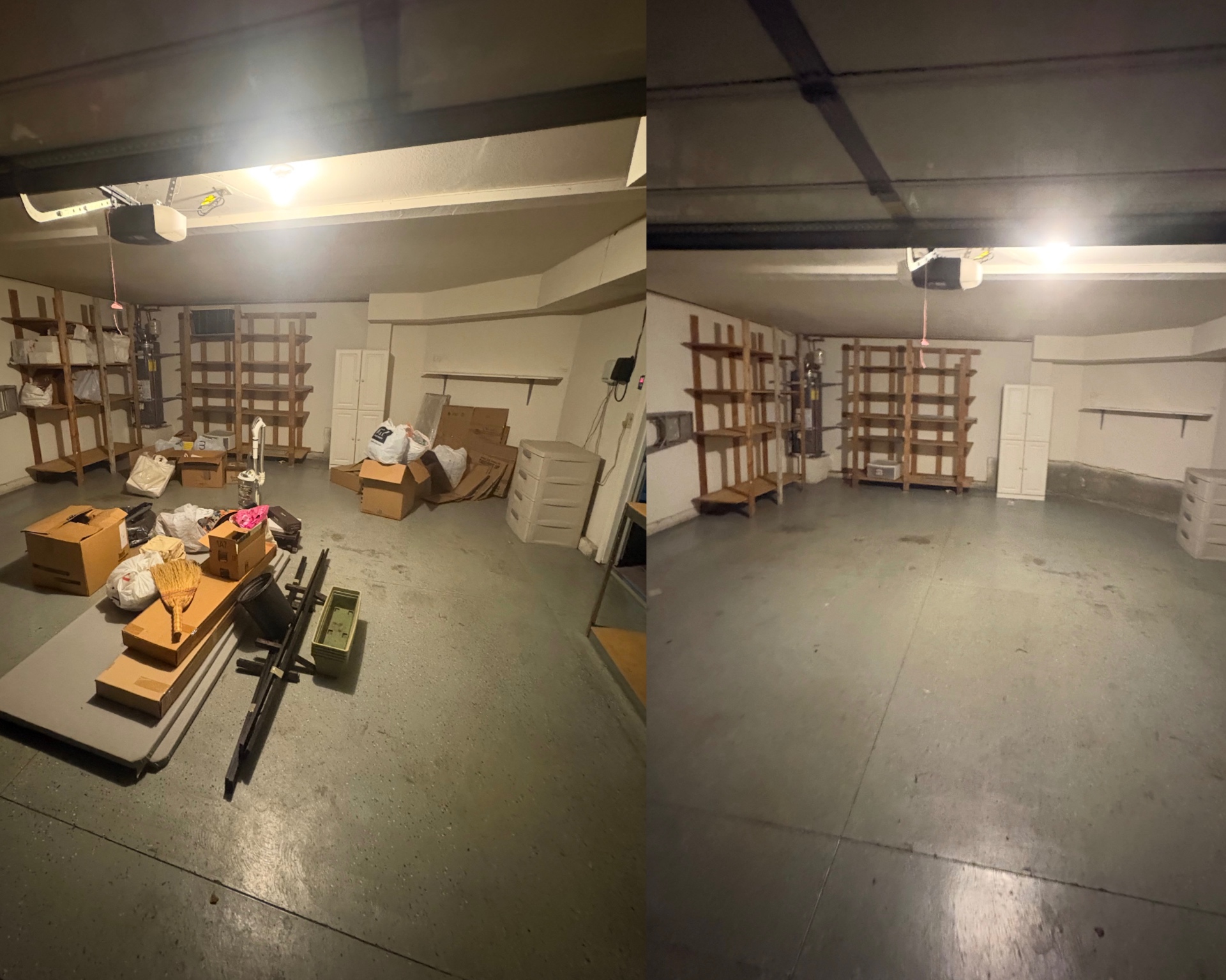 Before and after — Garage Cleanout