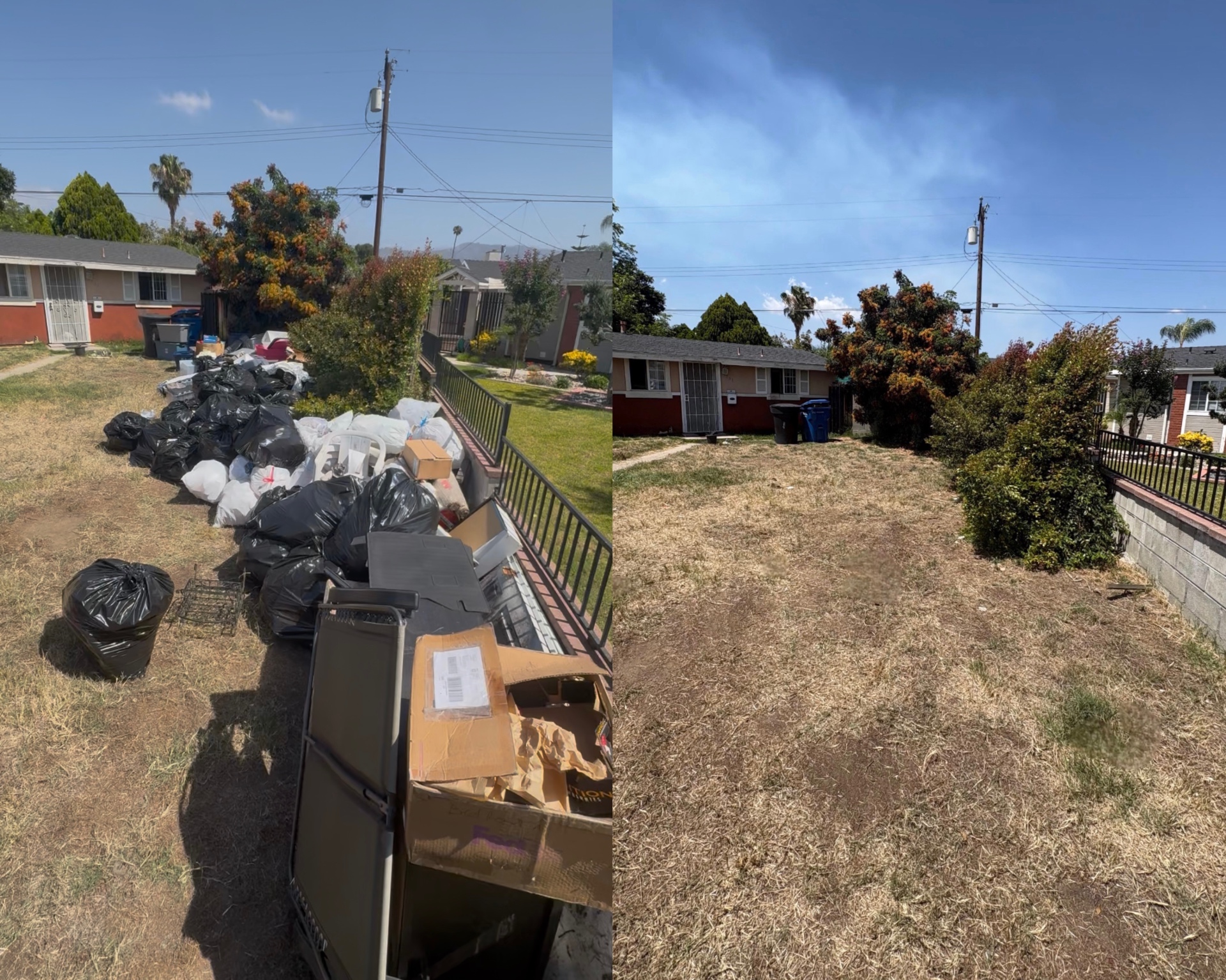 Before and after — Yard Junk Removal